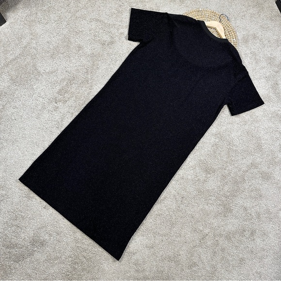 SOLD | Dressed in Lala Casual Luxe Midi Dress in Black Disco Sparkle Boxy S - Picture 9 of 16